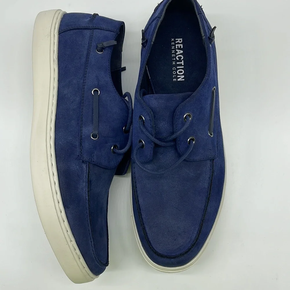 Kenneth Cole REACTION Men's Indy Boat Shoe, Navy,